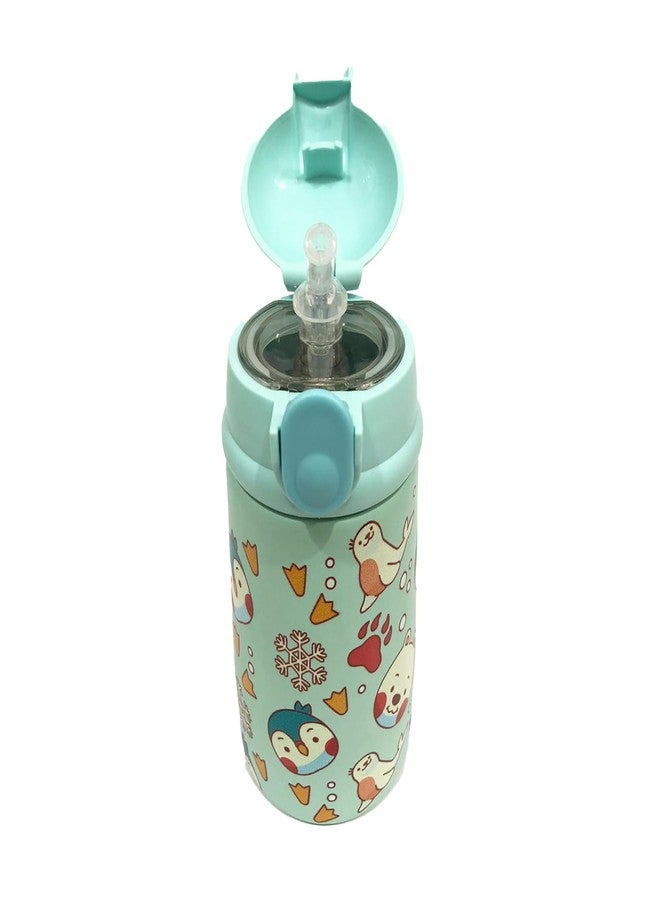 Speedex Insta Insulated Stainless Steel Kids Water Bottle Flask Vacuum-Insulated Hot & Cold Sipper Bottle For Boys & Girls | Leak-Proof, BPA-Free Design, 330 Ml (VISTA-PRINTED-VI3301) - Image 3